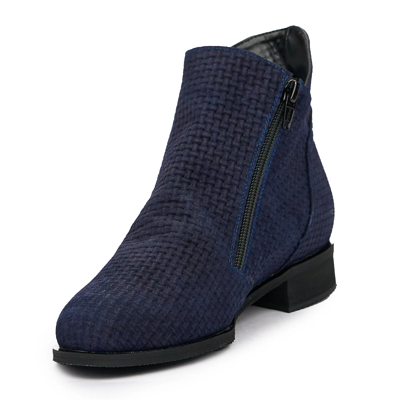 Botine Dama Piele Bleumarin Toc 3 Cm 6561 - Image 3