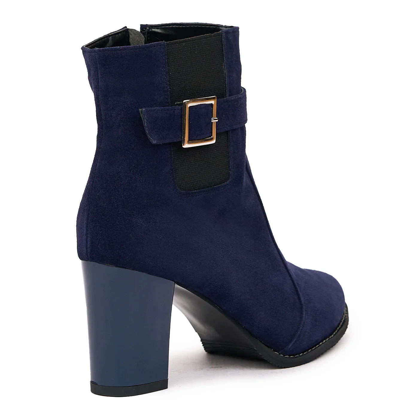 Botine Dama Piele cu Toc Gros Bleumarin 6786 - Image 2