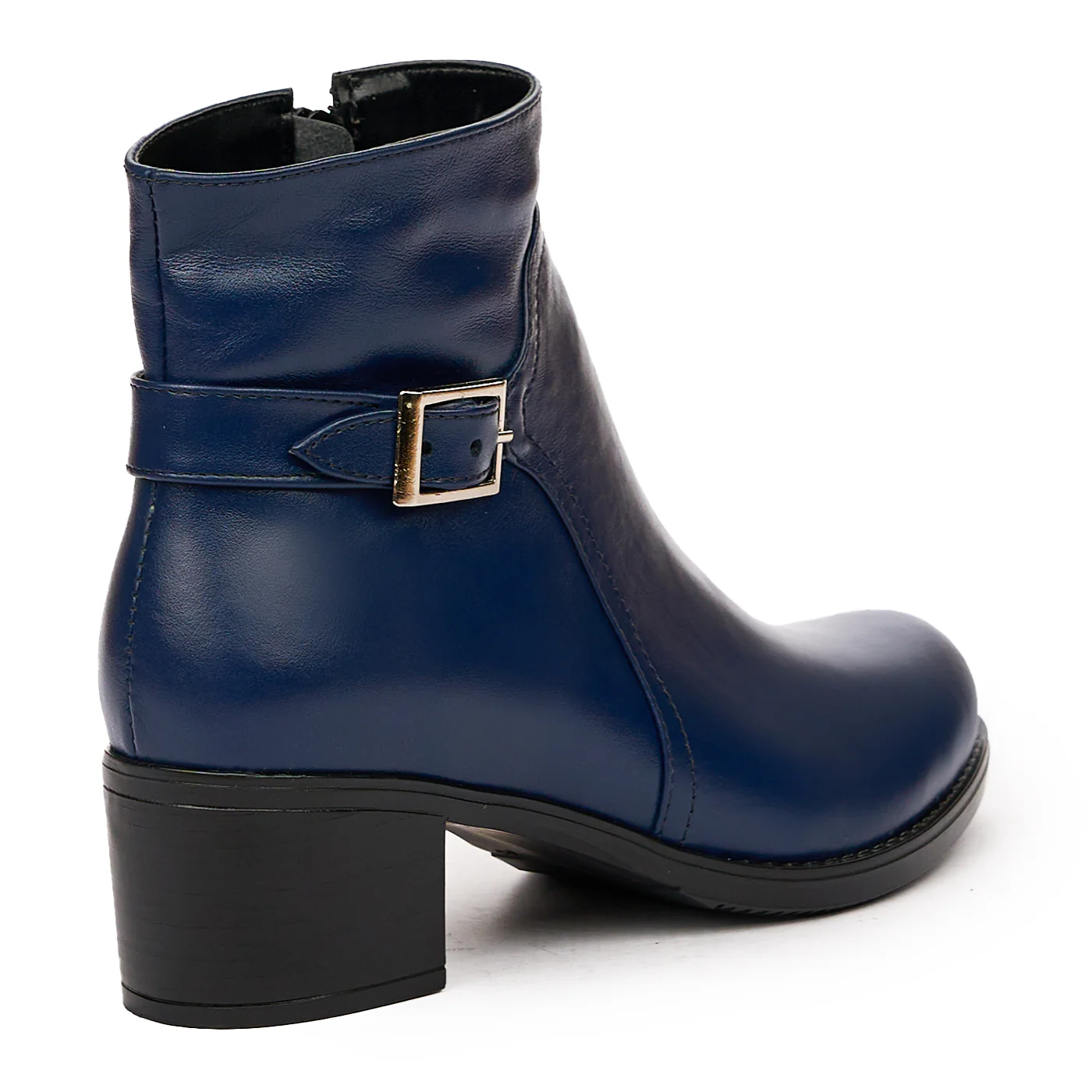 Botine Dama Piele Naturala cu Toc Bleumarin 6716 - Image 2