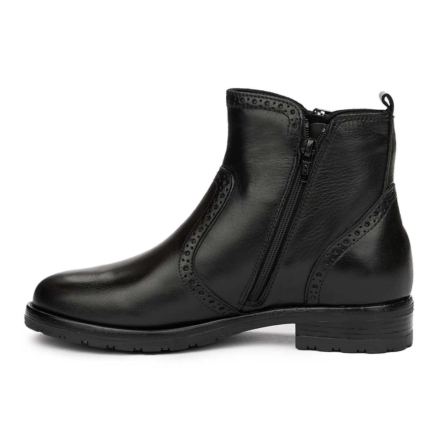 Botine Dama Piele Naturala Negre 3001 - Image 4