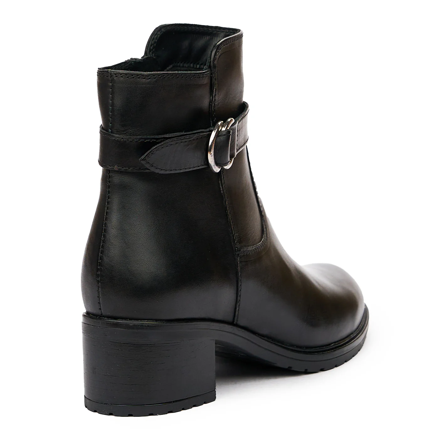 Botine de Piele Naturala Negre 8301 - Image 2