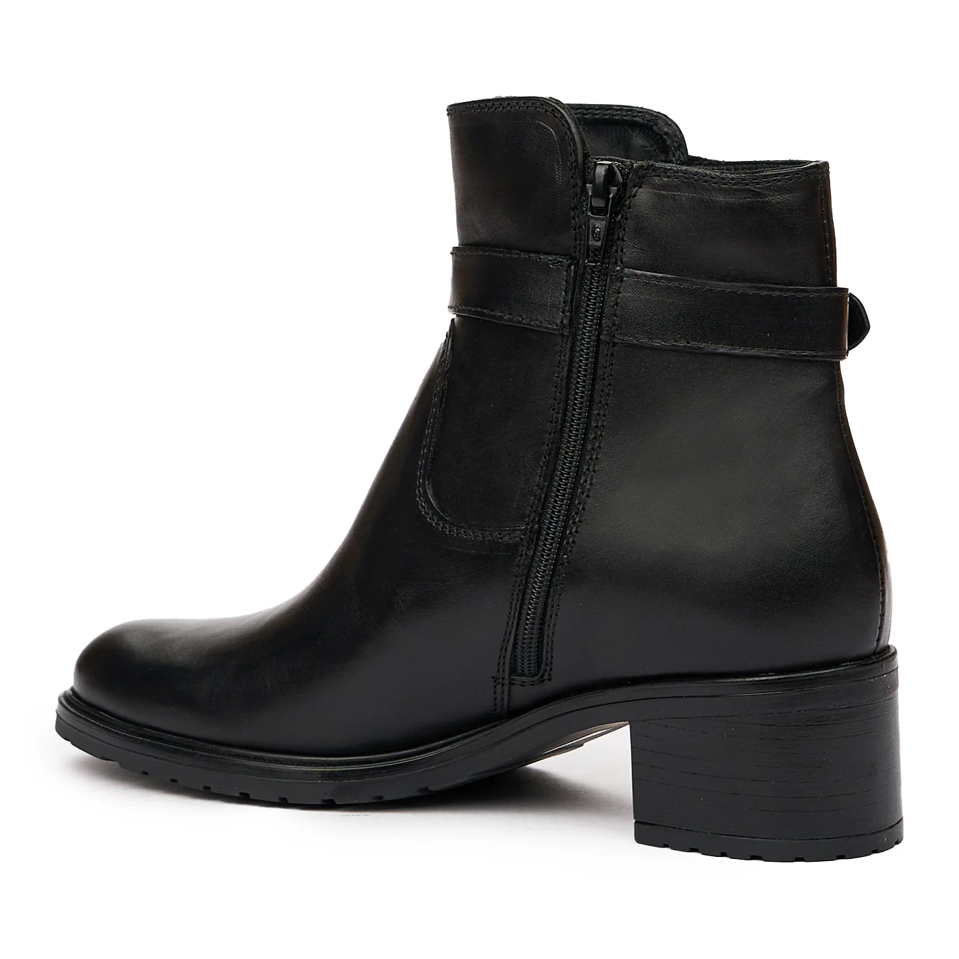 Botine de Piele Naturala Negre 8301 - Image 3