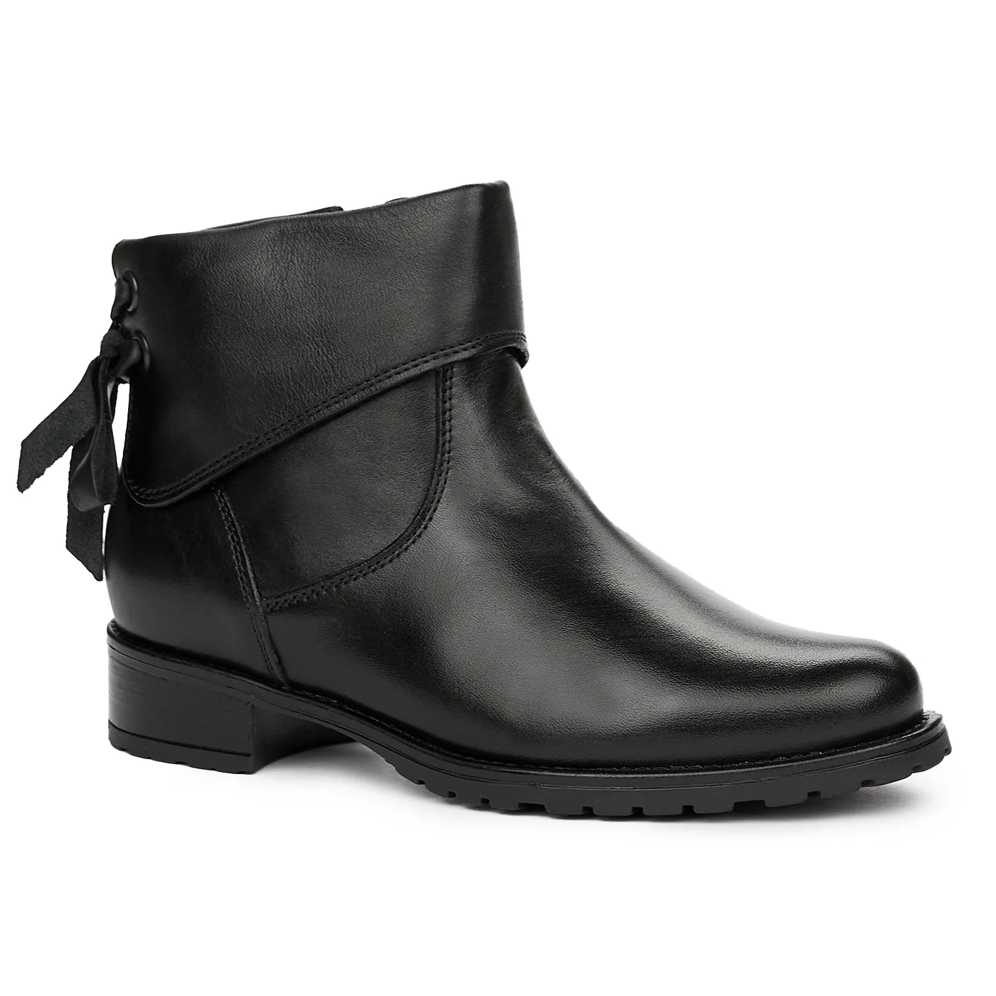 Botine din Piele Naturala Dama Neagre 3990 - Image 2