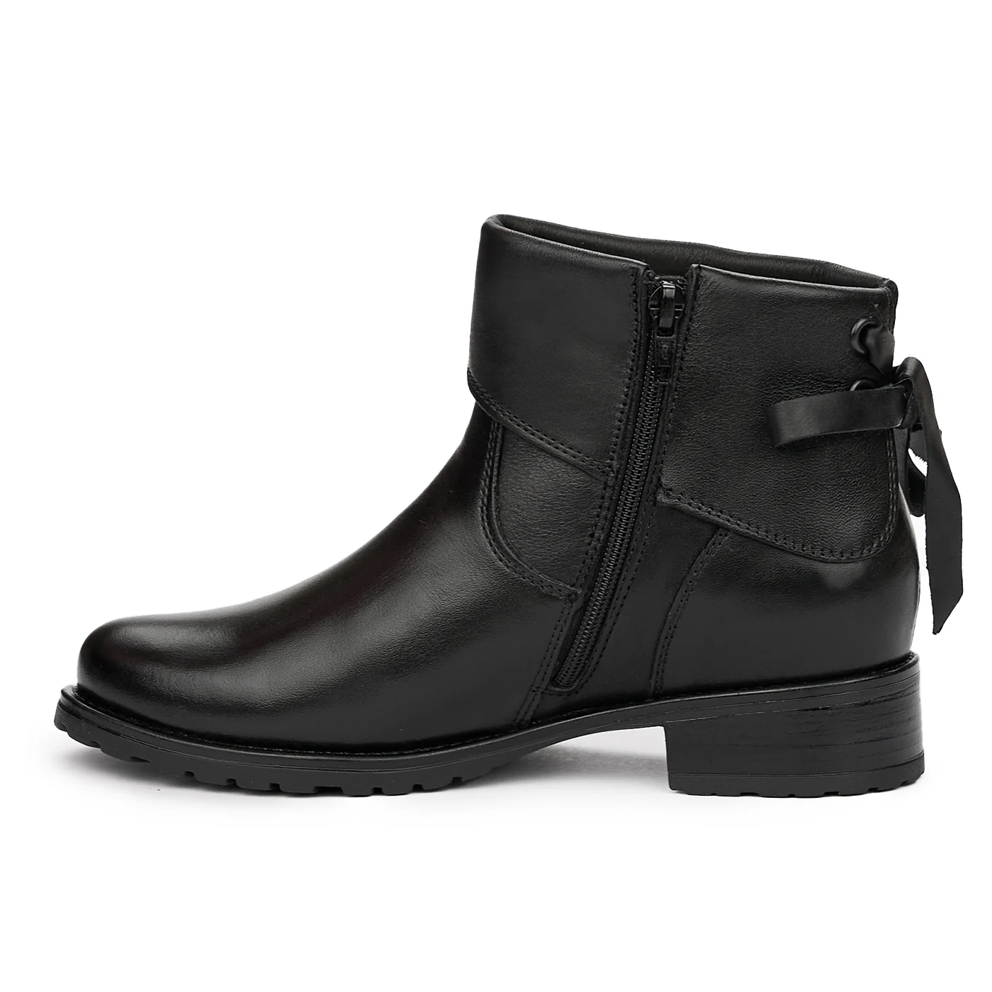 Botine din Piele Naturala Dama Neagre 3990 - Image 4
