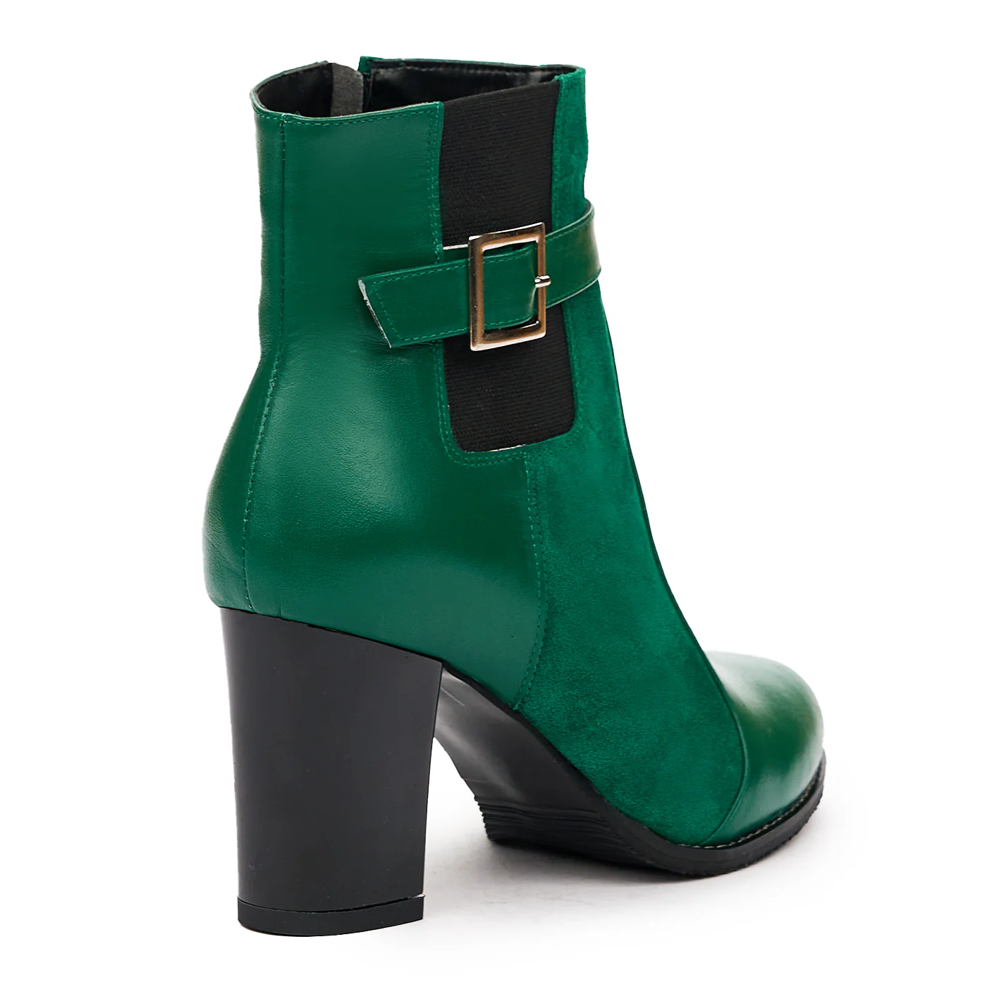 Botine elegante verzi din piele naturala 6617 - Image 2