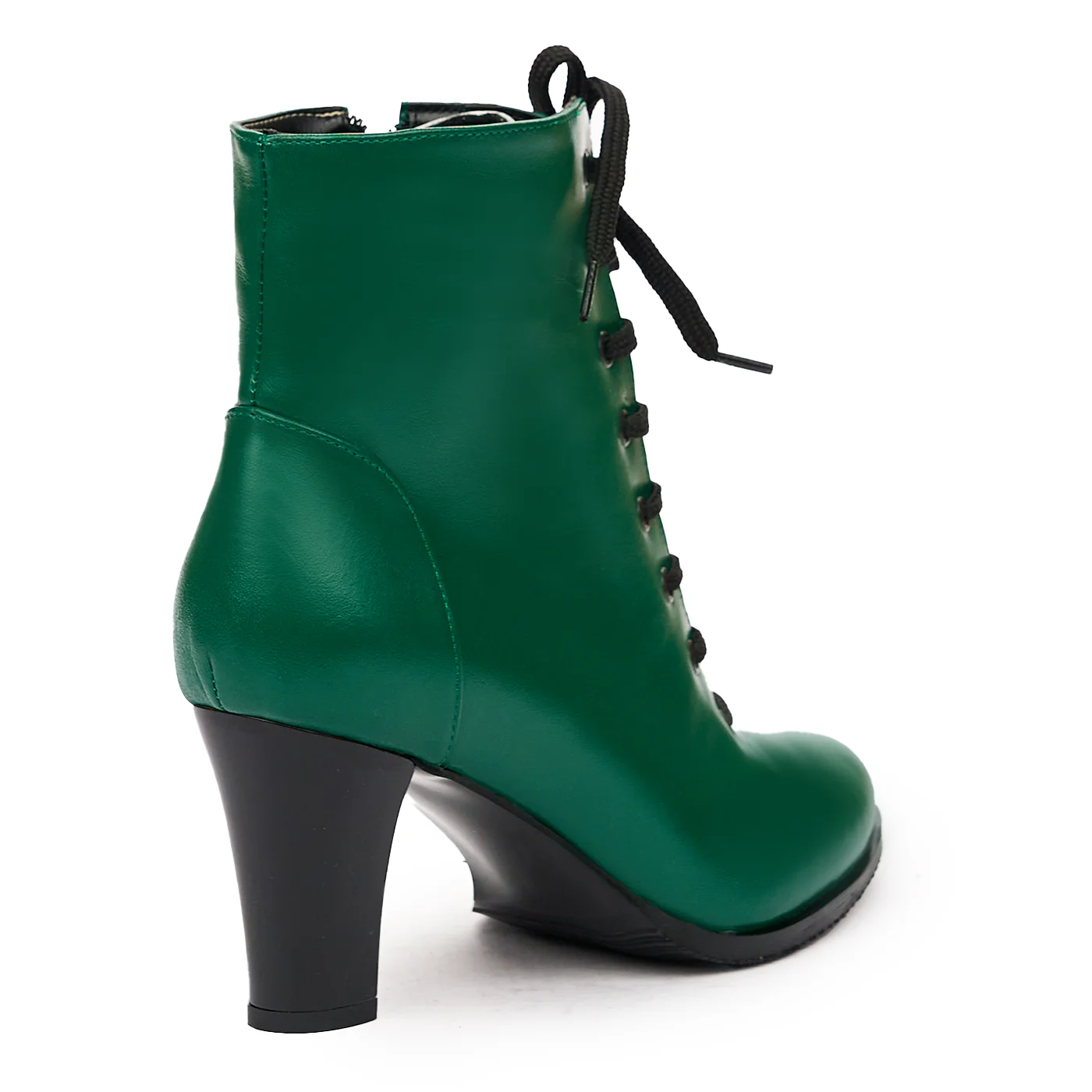Botine elegante verzi din piele naturala 6618 - Image 2