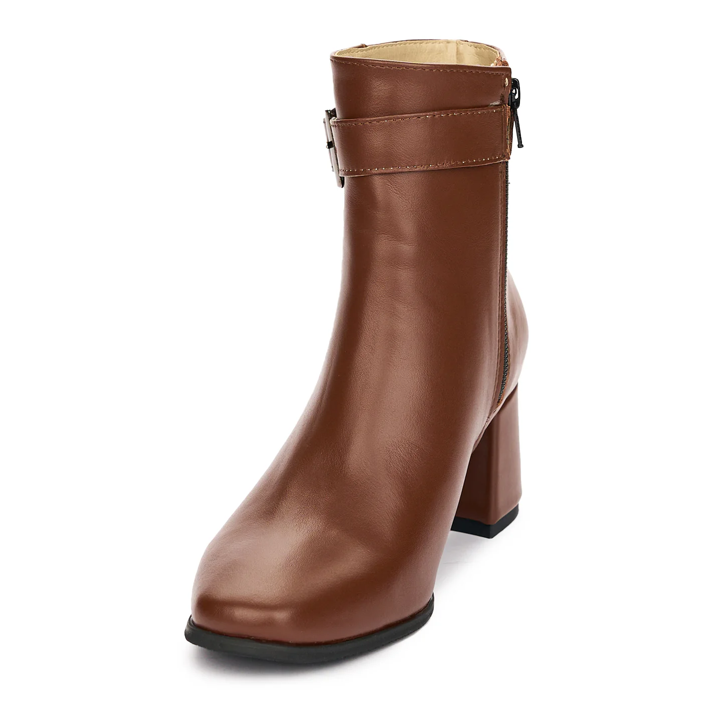 Botine Maro Dama Toc 6 Cm din Piele Naturala 12208 - Image 3