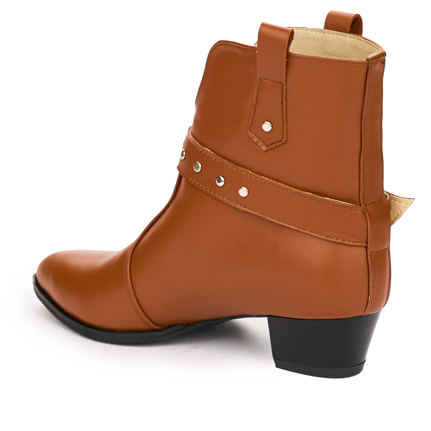 Botine Maro Piele Dama Toc 4 Cm 12306 - Image 2