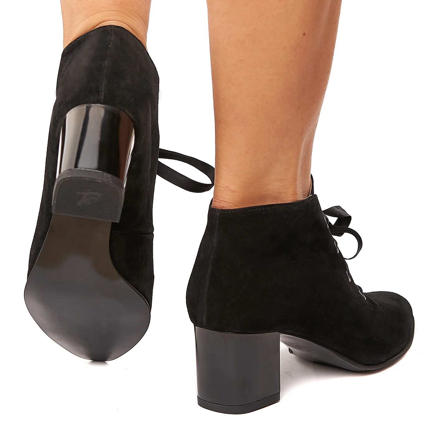 Botine negre din piele naturala 6106 - Image 4