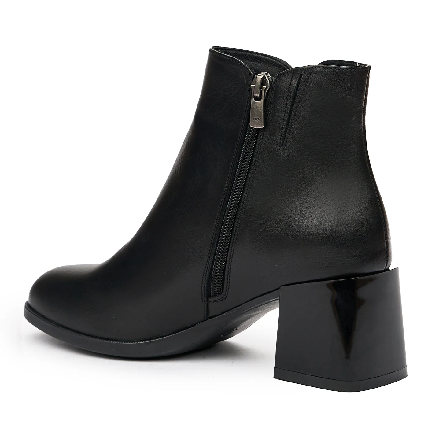 Botine negre din piele naturala 6535 - Image 3
