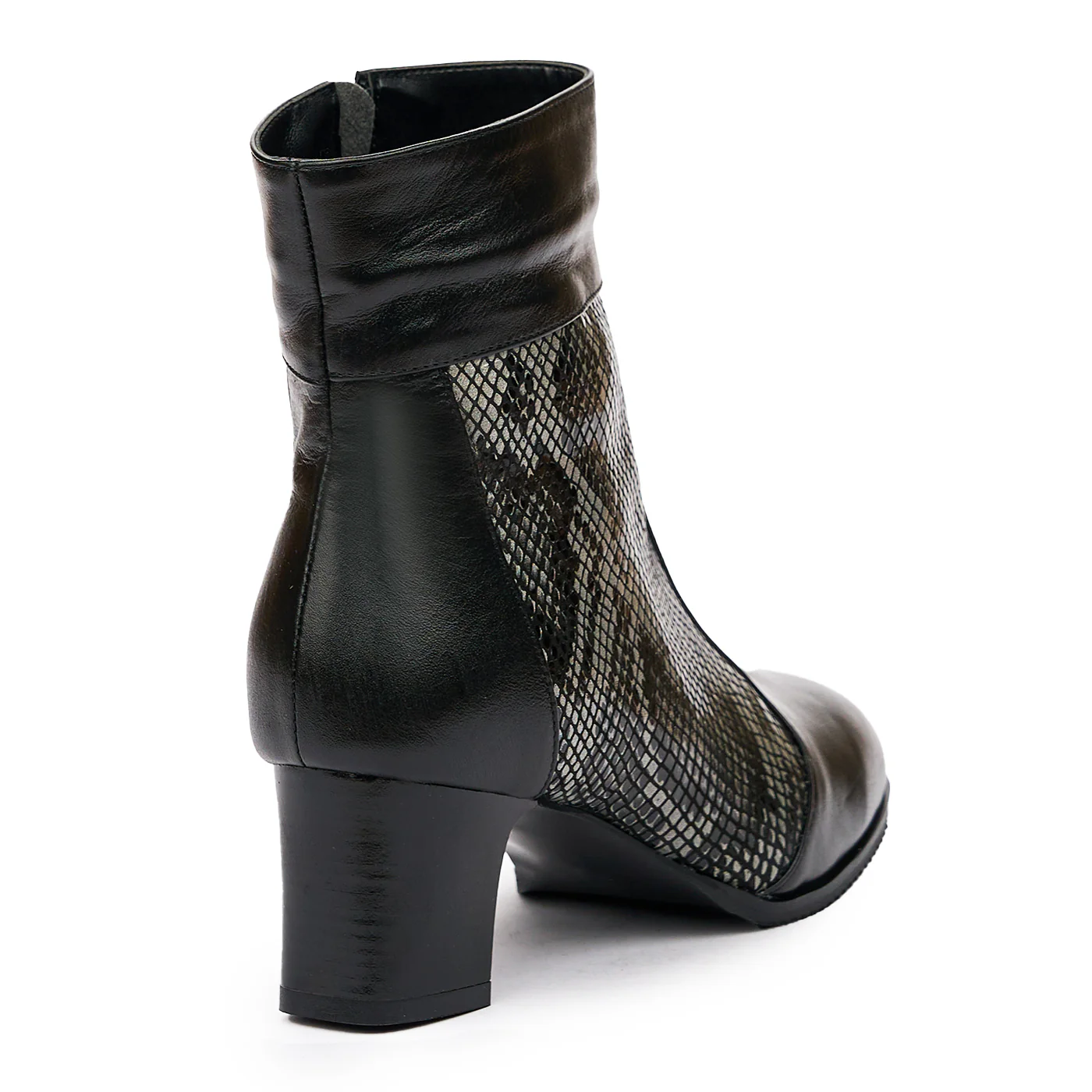 Botine negre din piele naturala 6560 - Image 2