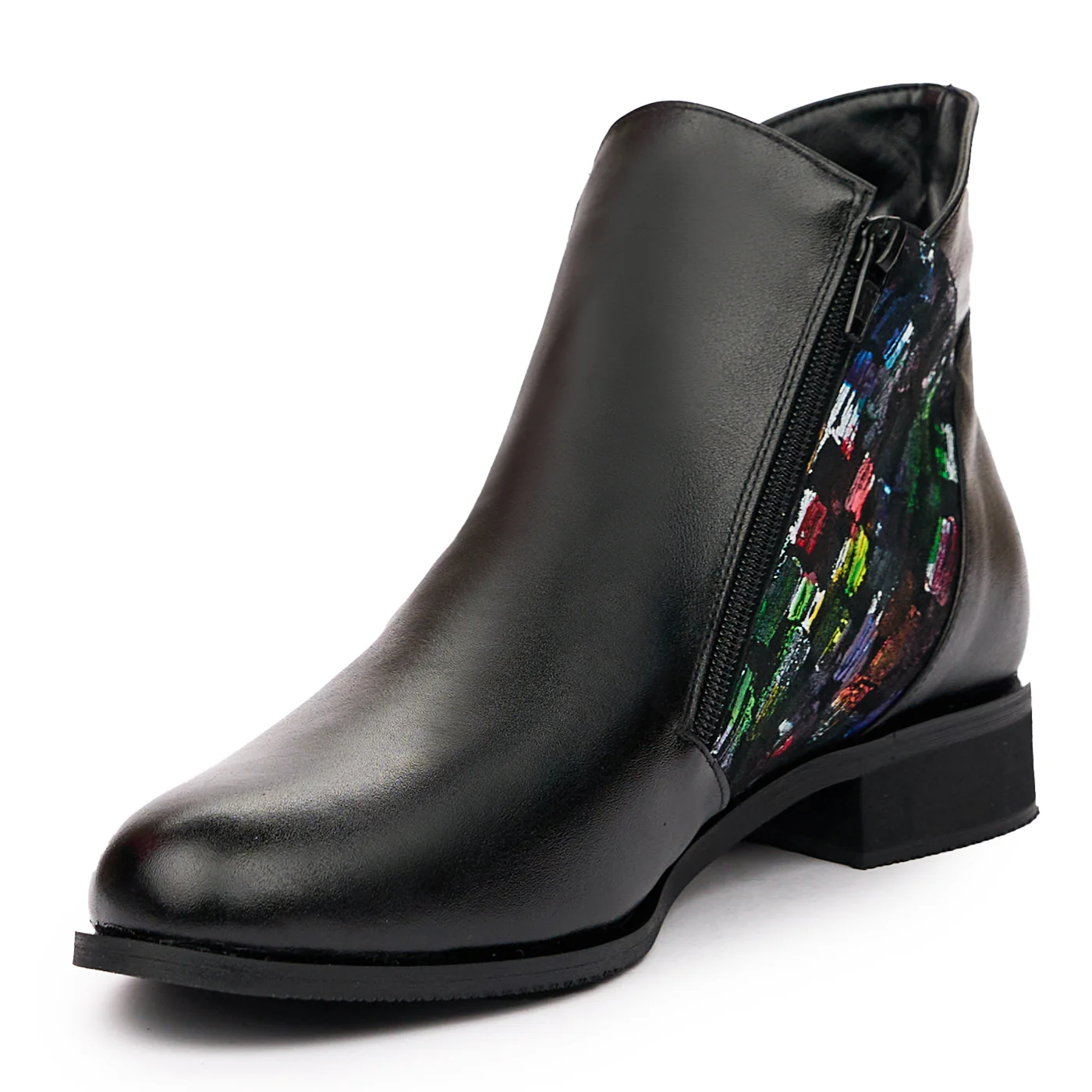 Botine Negre Piele Naturala 6532 - Image 4