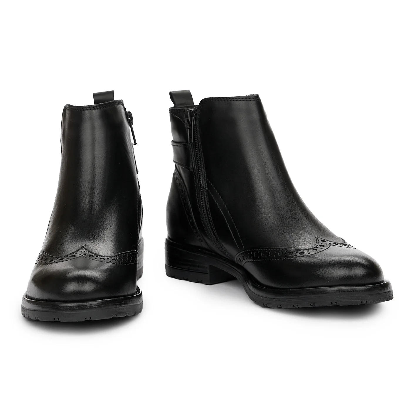 Botine Piele Naturala Dama Elegante Negre 3986 - Image 3