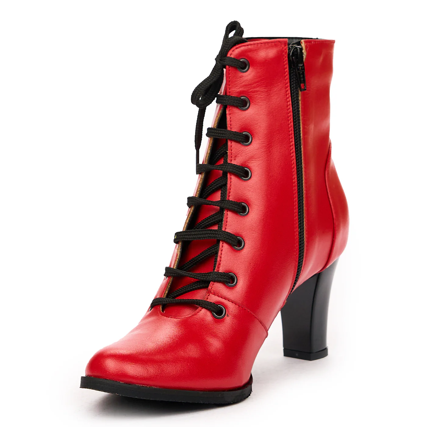 Botine Piele Rosii Dama 6788 - Image 4