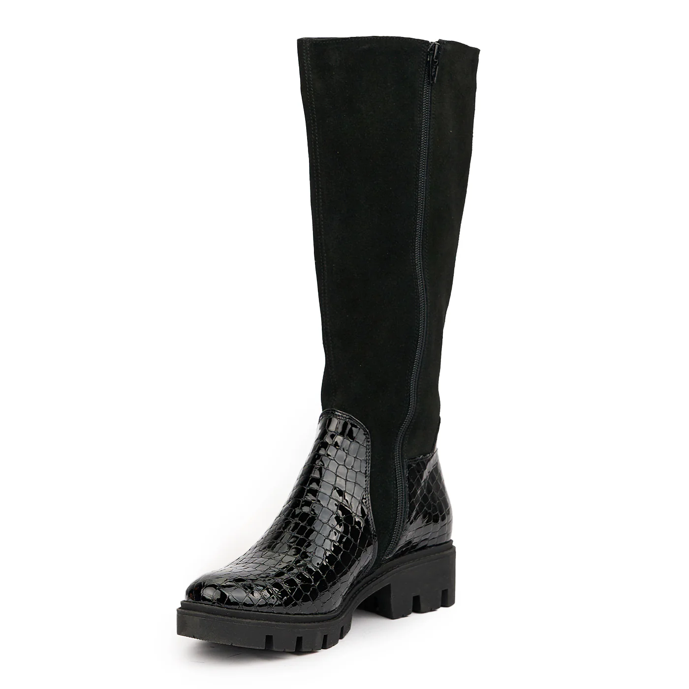 Cizme dama din piele naturala neagra 14555 - Image 3