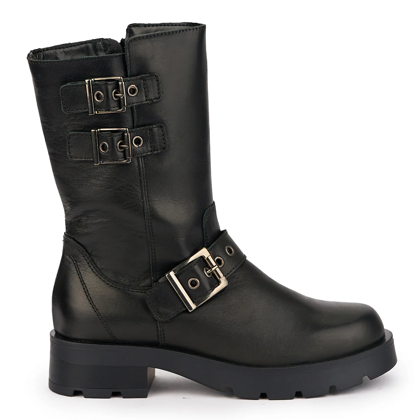 Cizme dama din piele naturala neagra 17025