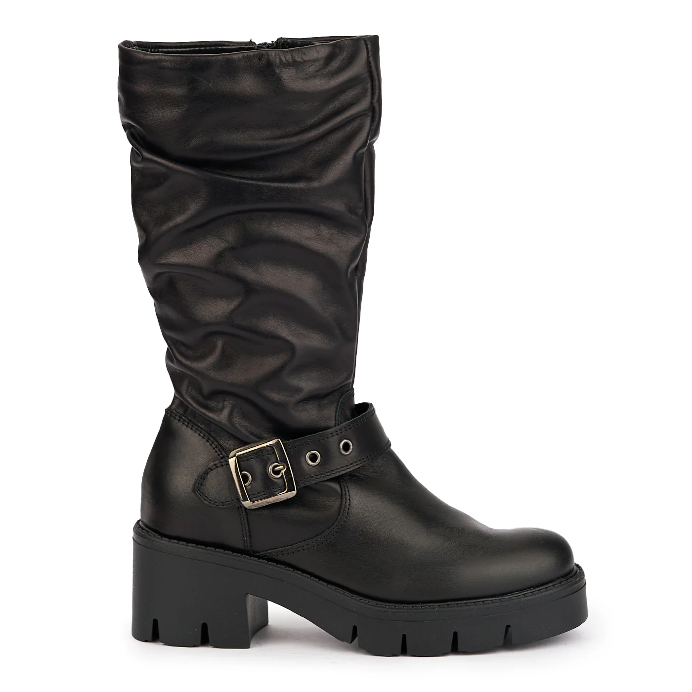 Cizme dama din piele naturala neagra 17031