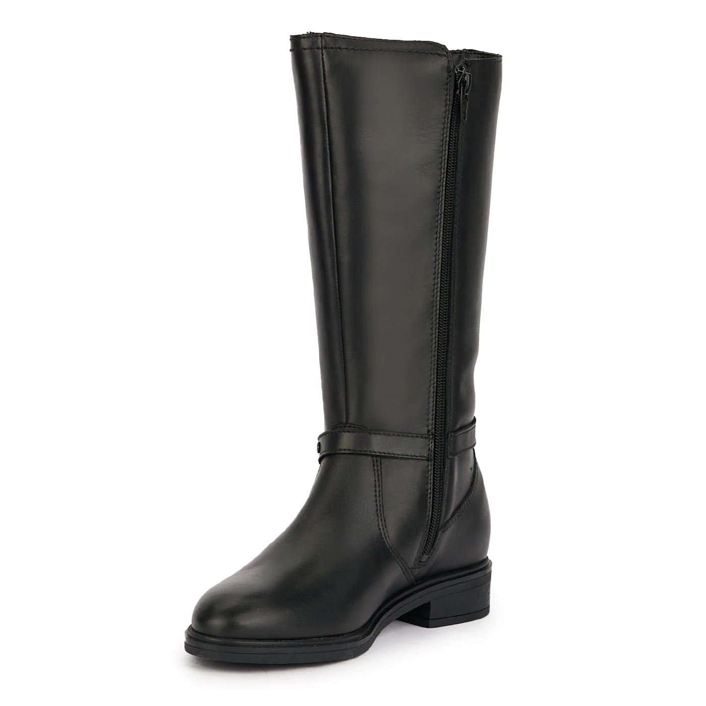 Cizme dama din piele naturala neagra cu banda elastica 17028 - Image 3