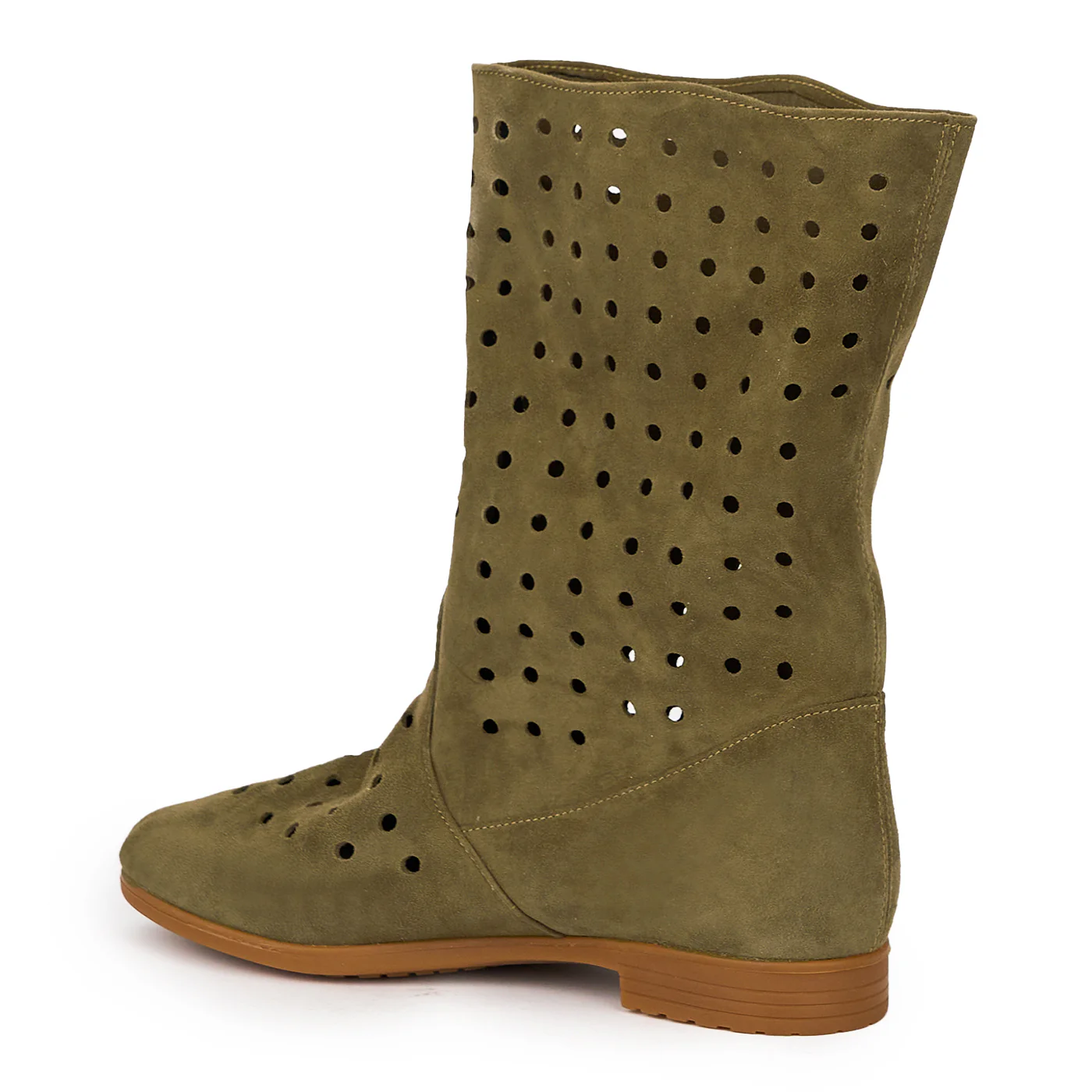Cizme dama din piele naturala verde 15350 - Image 2
