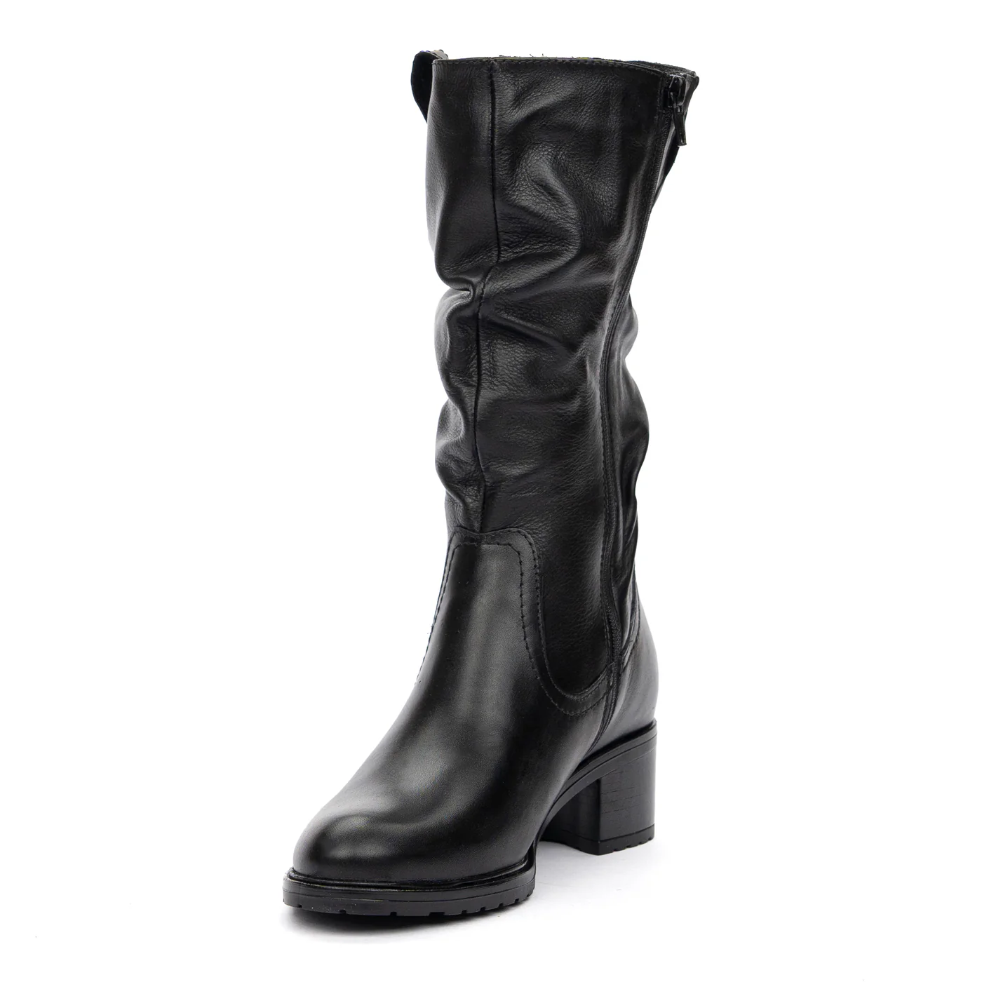 Cizme Dama Lungi din Piele Naturala Culoare Negru 8594 - Image 4
