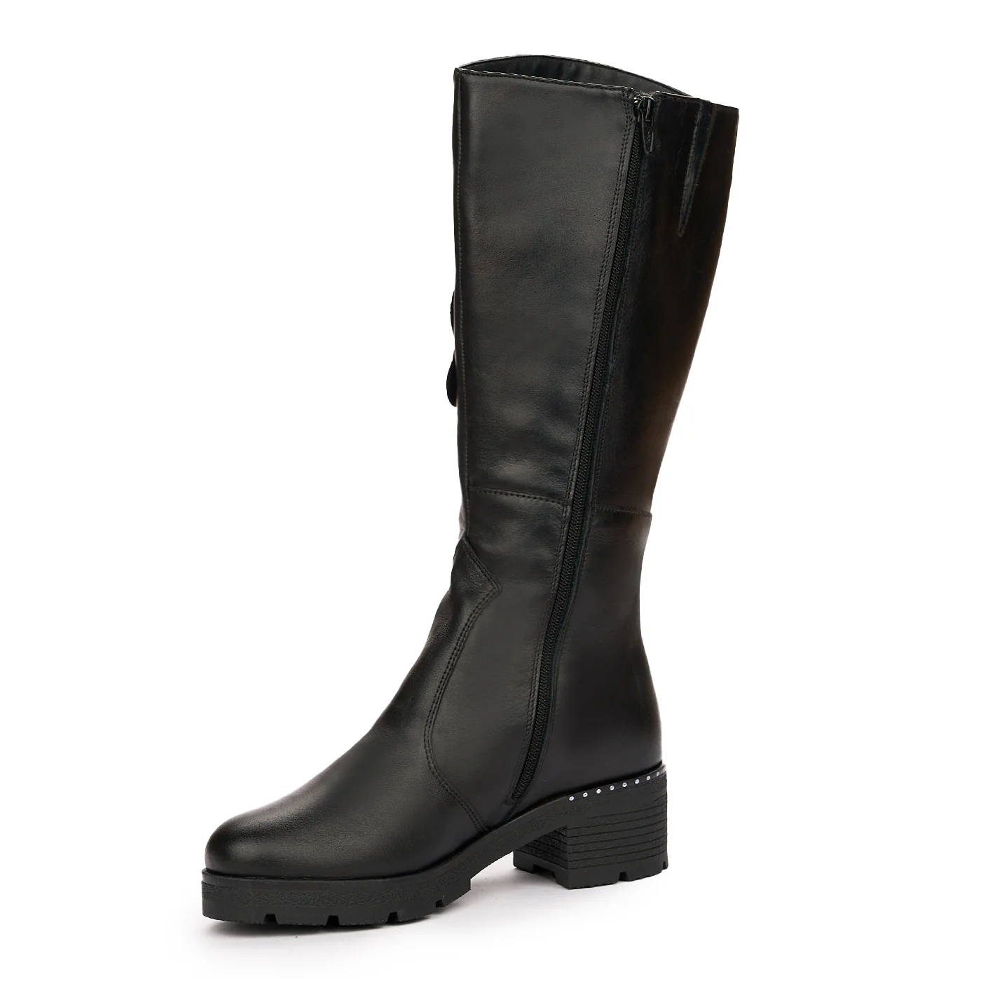 Cizme dama lungi din piele naturala neagra 3917 - Image 7