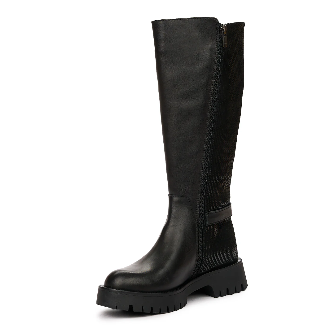 Cizme dama lungi din piele naturala neagra 6692 - Image 4