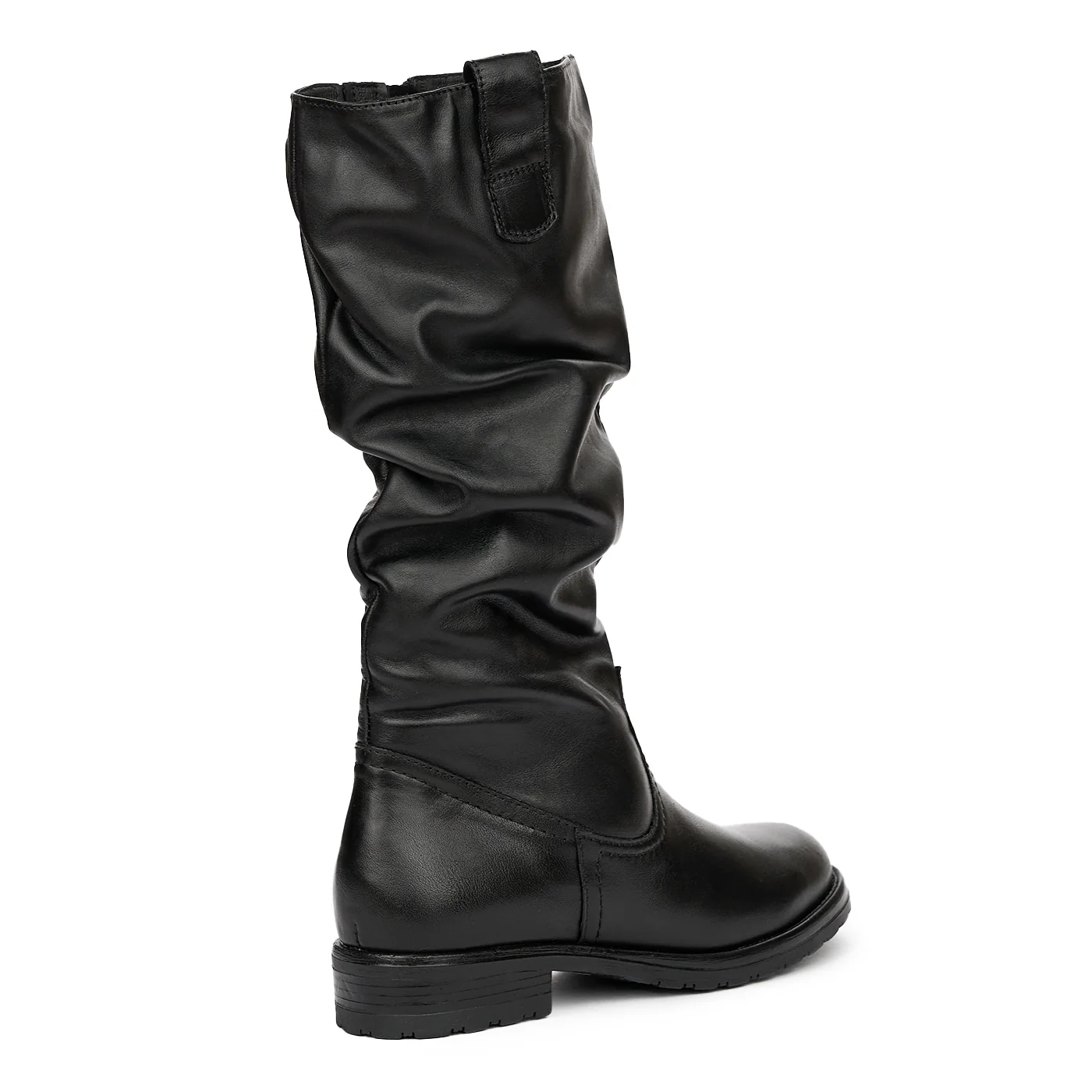 Cizme Dama Piele cu Toc 3 Cm Negre 3447 - Image 2