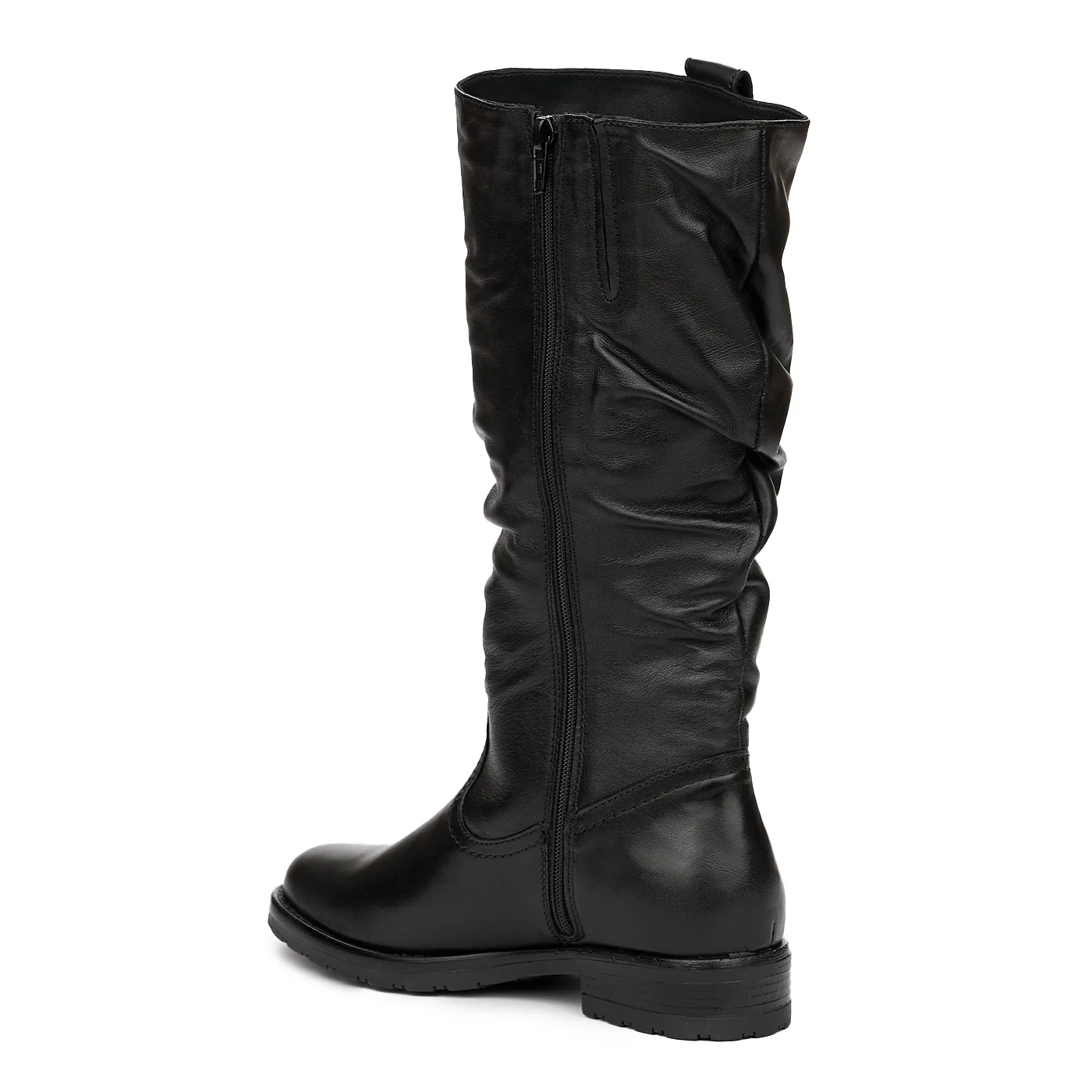 Cizme Dama Piele cu Toc 3 Cm Negre 3447 - Image 3