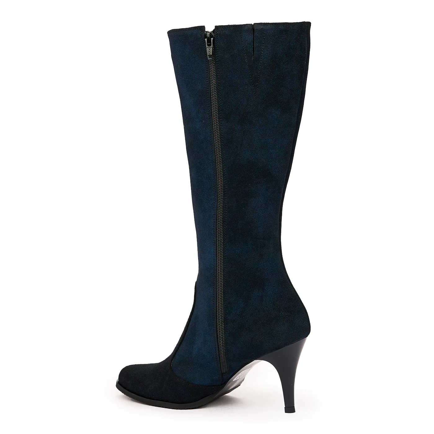 Cizme de Dama cu Toc din Piele Naturala Bleumarin 6779 - Image 3