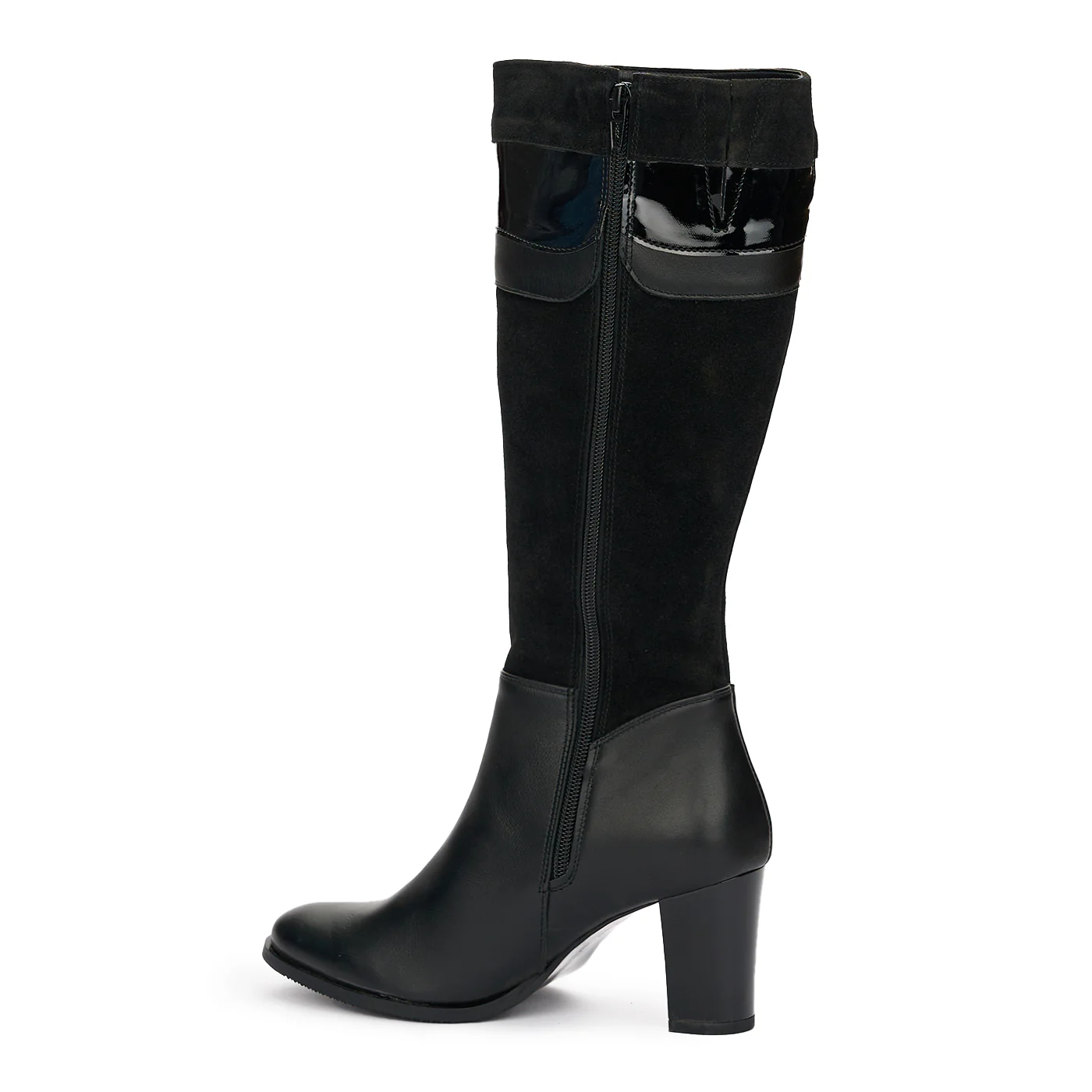 Cizme Elegante de Piele Toc 7 Cm Negre 12401 - Image 2