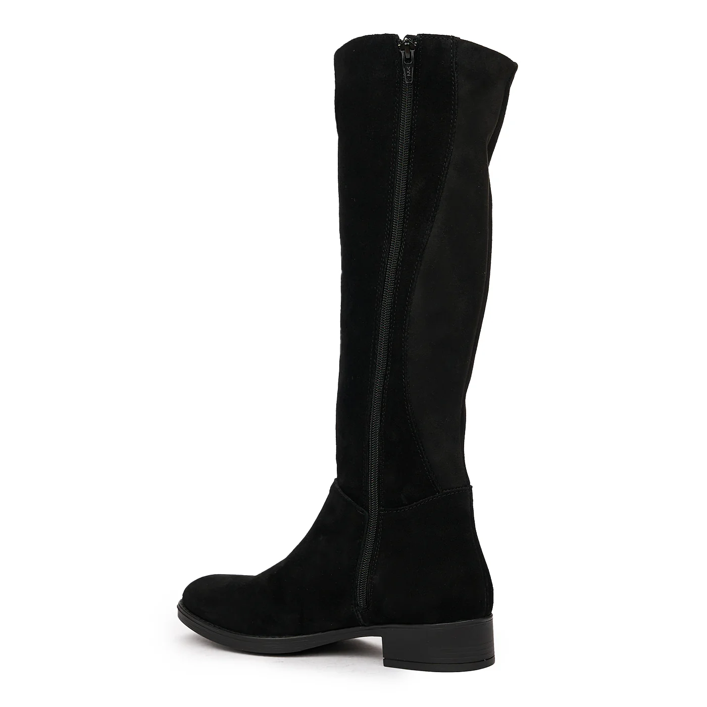 Cizme Negre Lungi fara Toc din Piele Naturala Neagra 8326 - Image 3