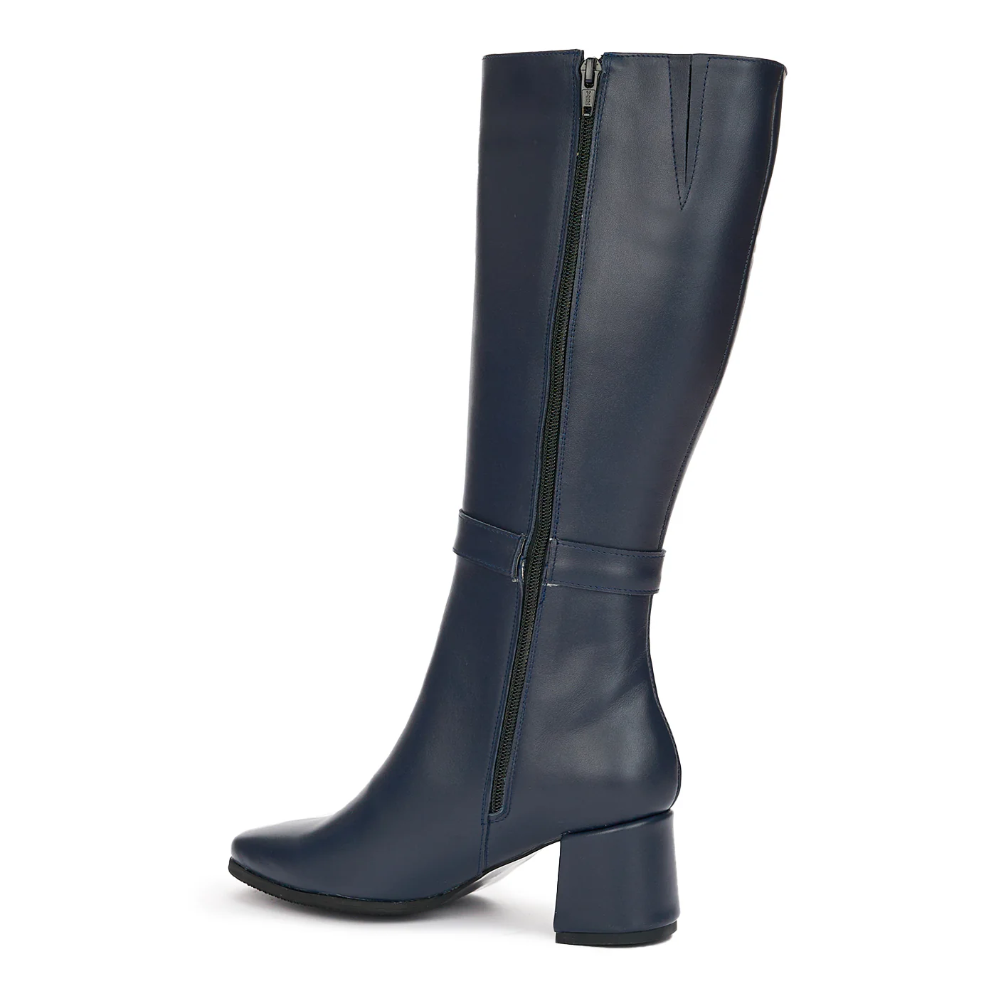 Cizme Piele Elegante Toc 6 Cm Bleumarin 12475 - Image 2