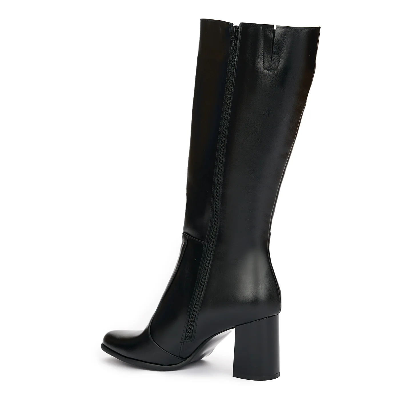 Cizme Piele Negre Dama Toc 7.5 Cm 12509 - Image 2
