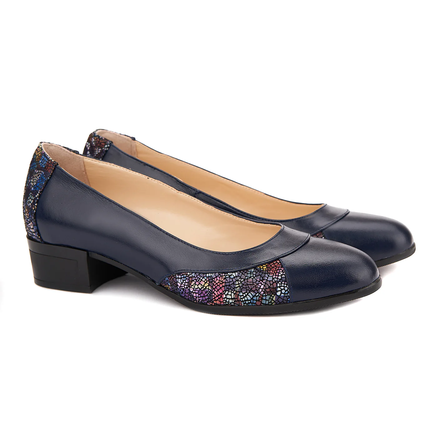 Pantofi dama piele naturala bleumarin 1503