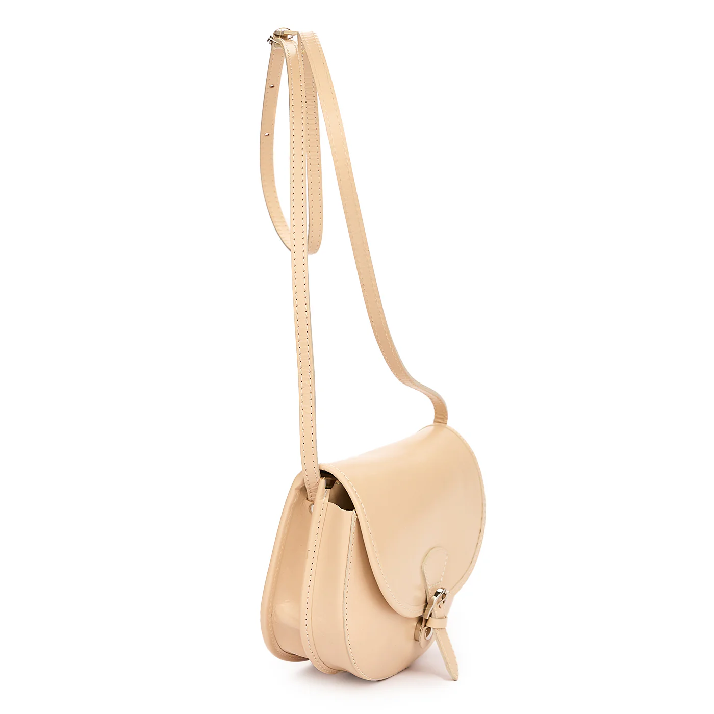 Geanta dama din piele naturala beige 11130 - Image 2