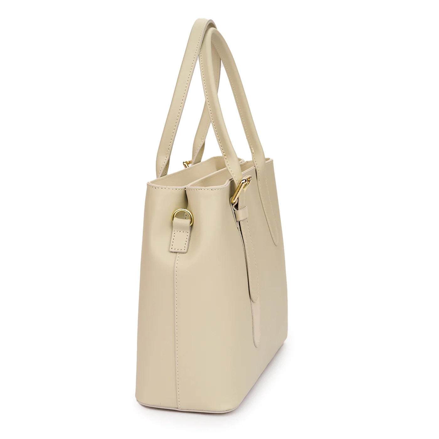Geanta dama din piele naturala beige 11186 - Image 2