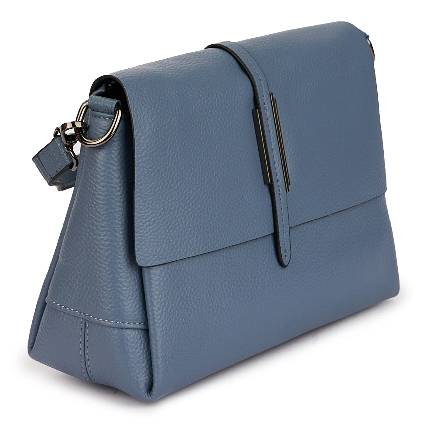 Geanta dama din piele naturala bleu 21340 - Image 2