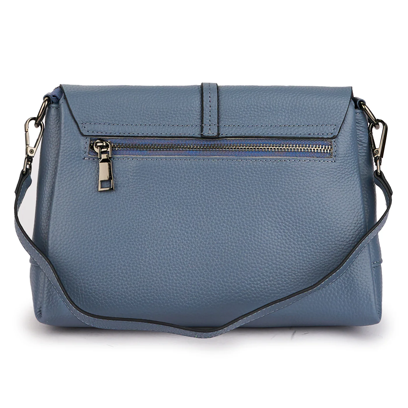 Geanta dama din piele naturala bleu 21340 - Image 3