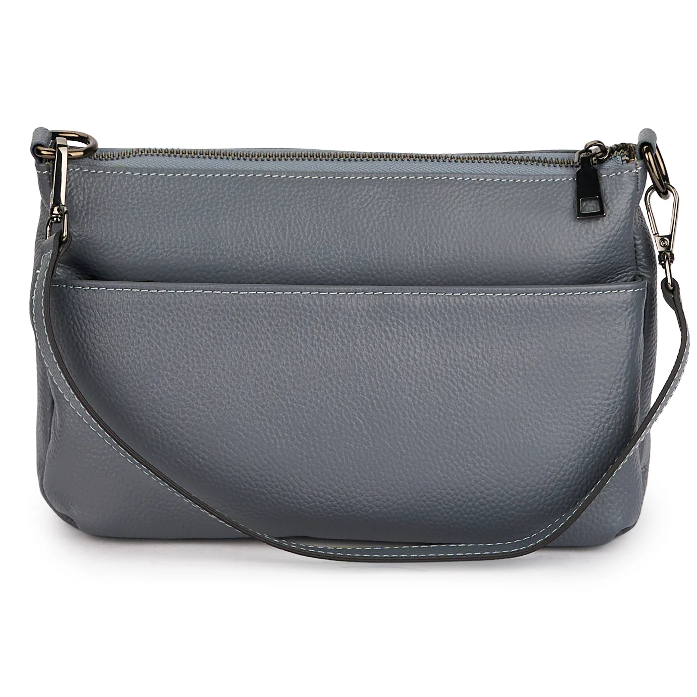 Geanta dama din piele naturala bleu 21403 - Image 3