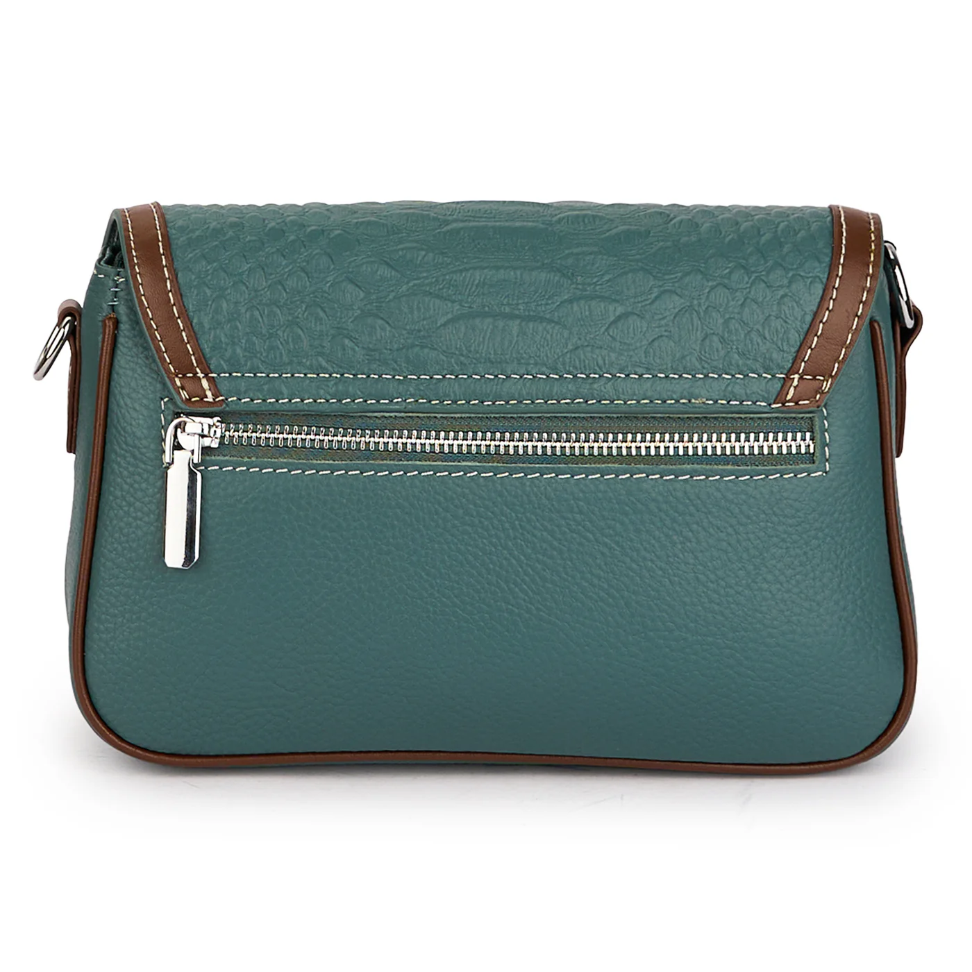 Geanta dama din piele naturala bleu 21426 - Image 3