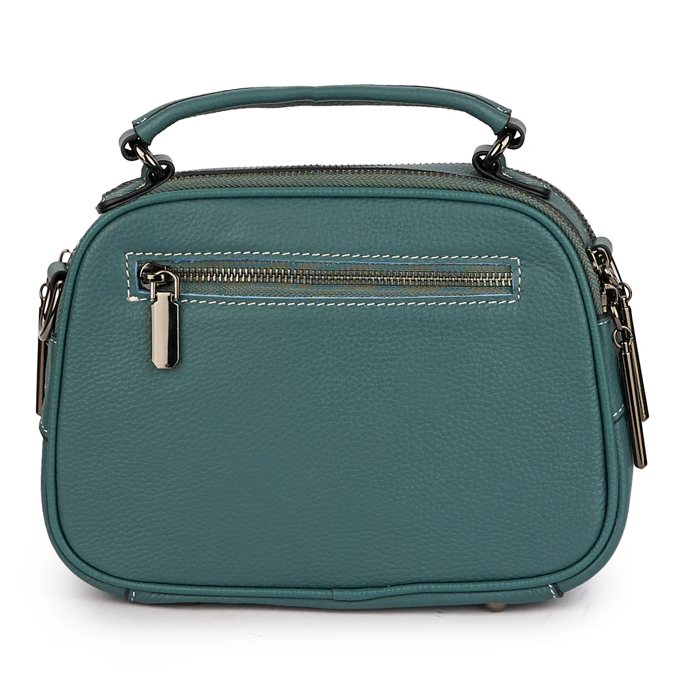 Geanta dama din piele naturala bleu 21438 - Image 3
