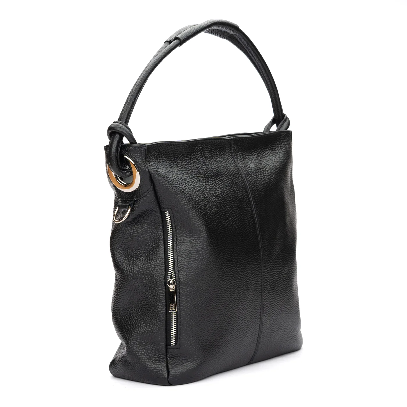 Geanta dama din piele naturala neagra 11028 - Image 2