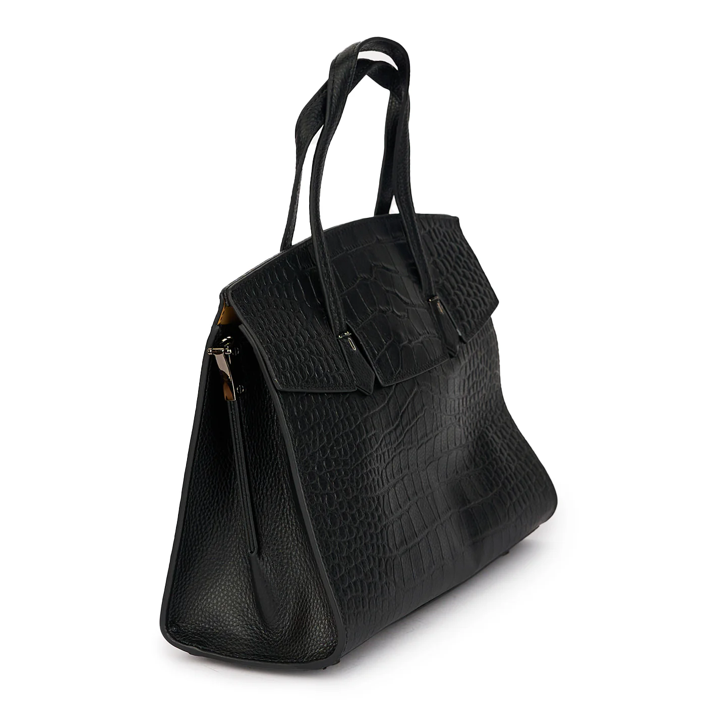 Geanta dama din piele naturala neagra 21158 - Image 2
