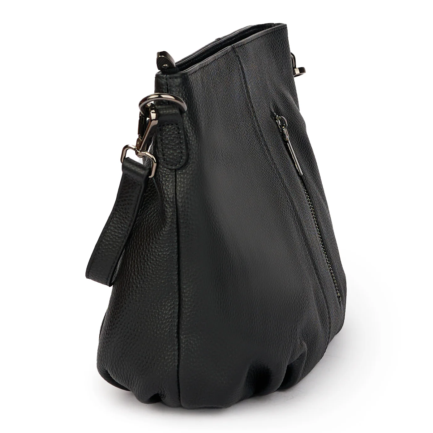 Geanta dama din piele naturala neagra 21160 - Image 2