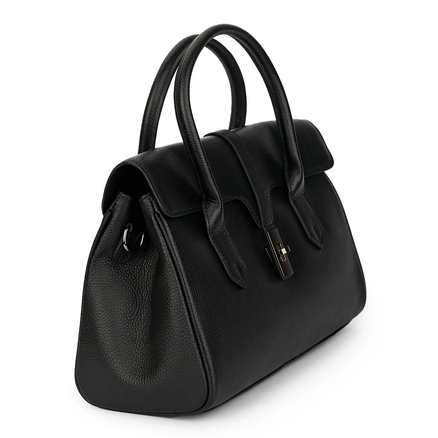 Geanta dama din piele naturala neagra 21176 - Image 2