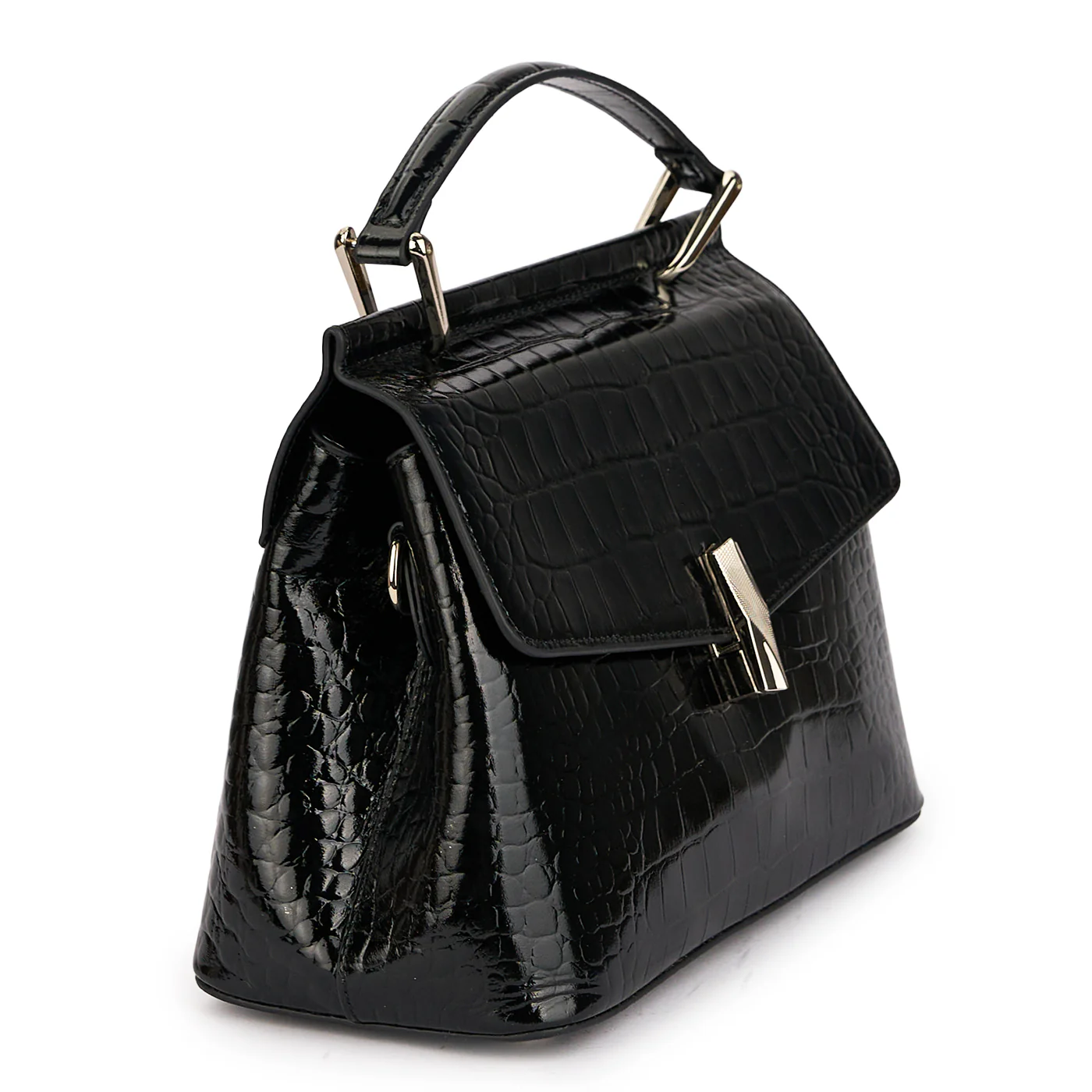 Geanta dama din piele naturala neagra 21258 - Image 2