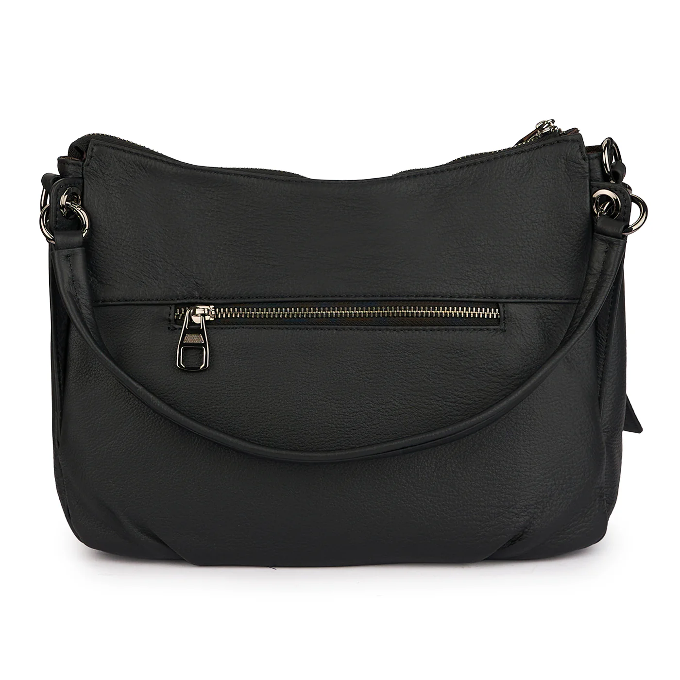 Geanta dama din piele naturala neagra 21272 - Image 3