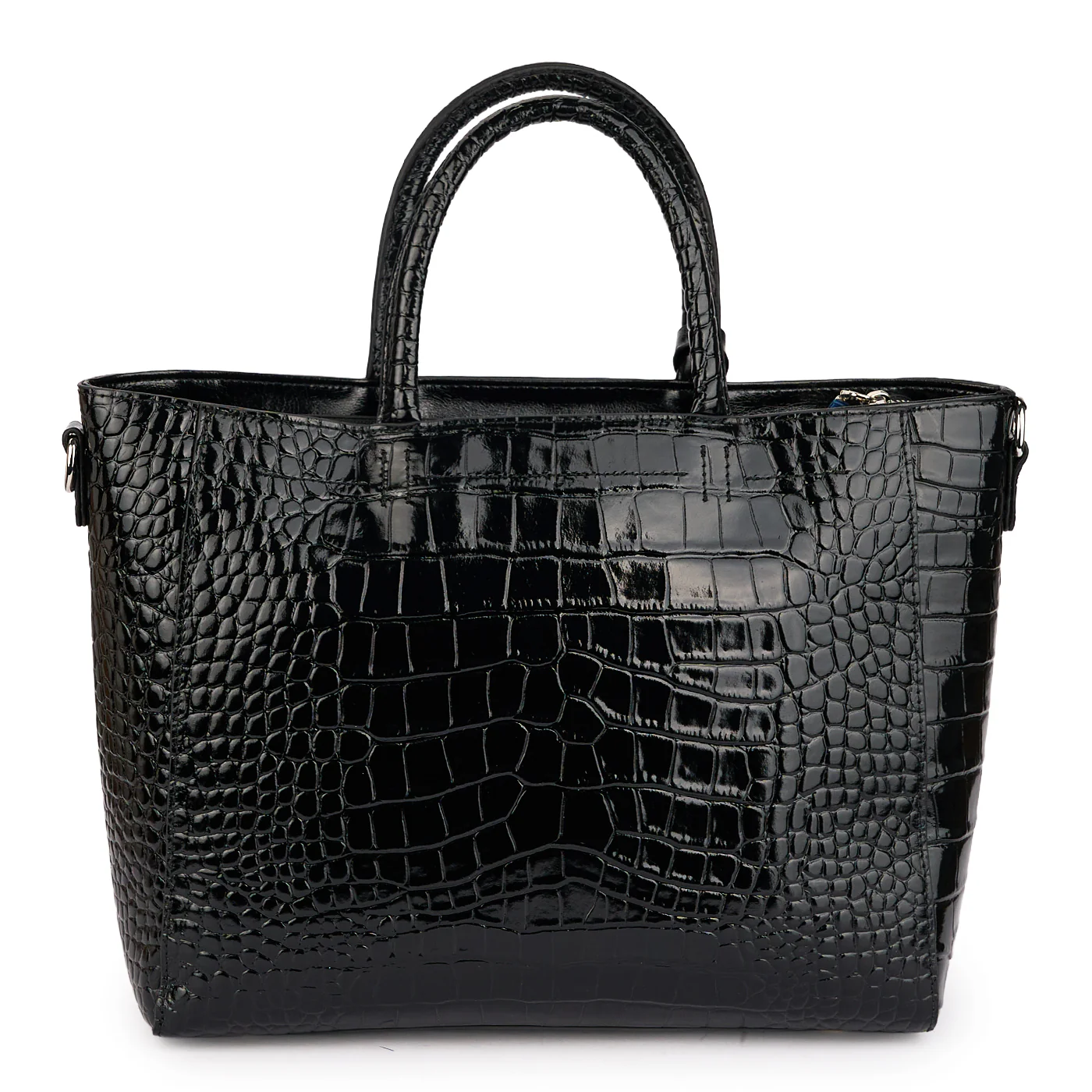 Geanta dama din piele naturala neagra 21326 - Image 3