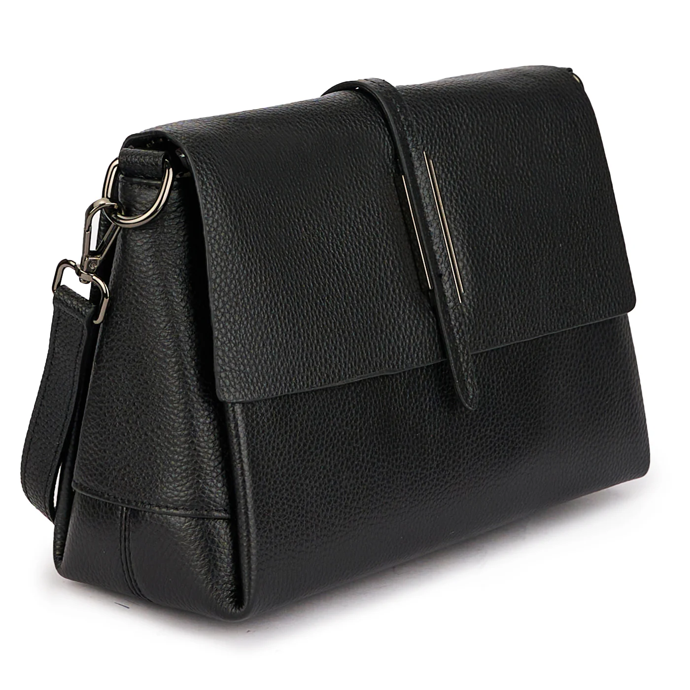 Geanta dama din piele naturala neagra 21338 - Image 2