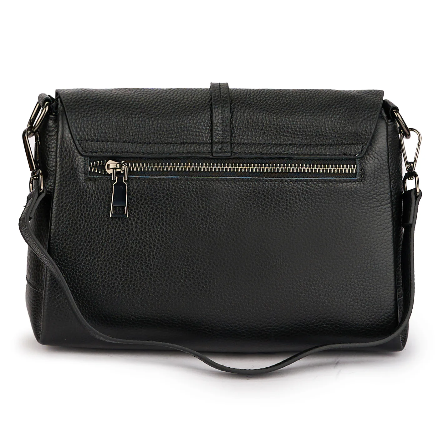 Geanta dama din piele naturala neagra 21338 - Image 3